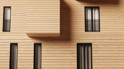 Faux Wood Siding Installation